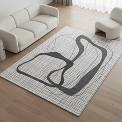 定番北欧風3Dデザインのウィルトン織カーペット（Yufan）