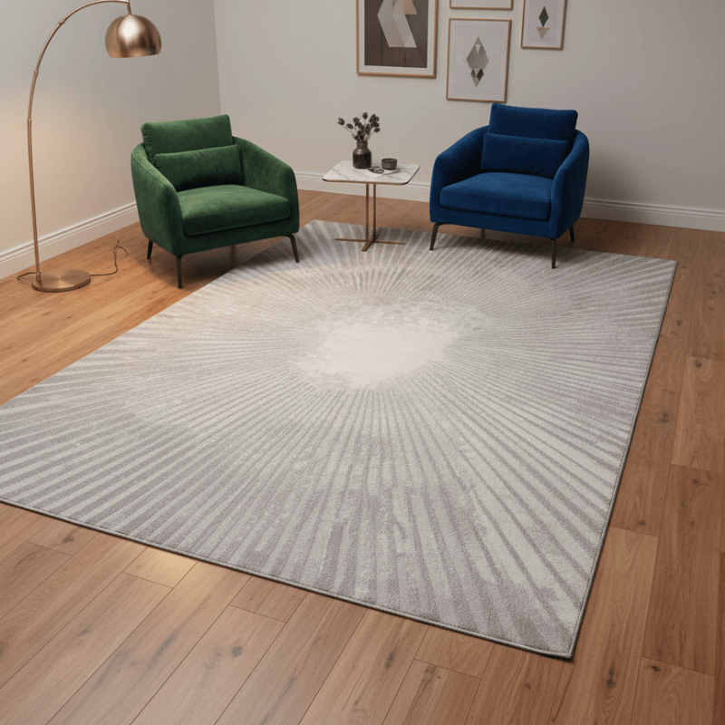 定番北欧風3Dデザインのウィルトン織カーペット（Yufan）