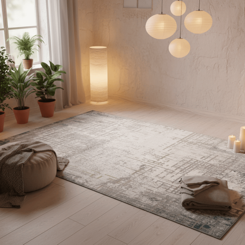 定番北欧風3Dデザインのウィルトン織カーペット（Grande）