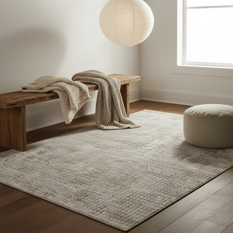 定番北欧風3Dデザインのウィルトン織カーペット（Carlson）