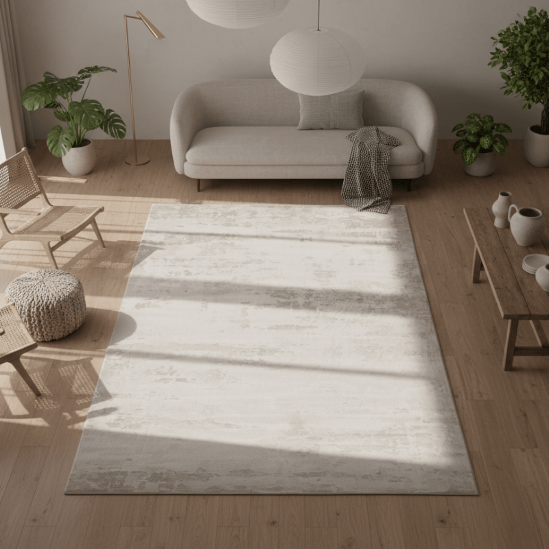 定番北欧風3Dデザインのウィルトン織カーペット（Porla）