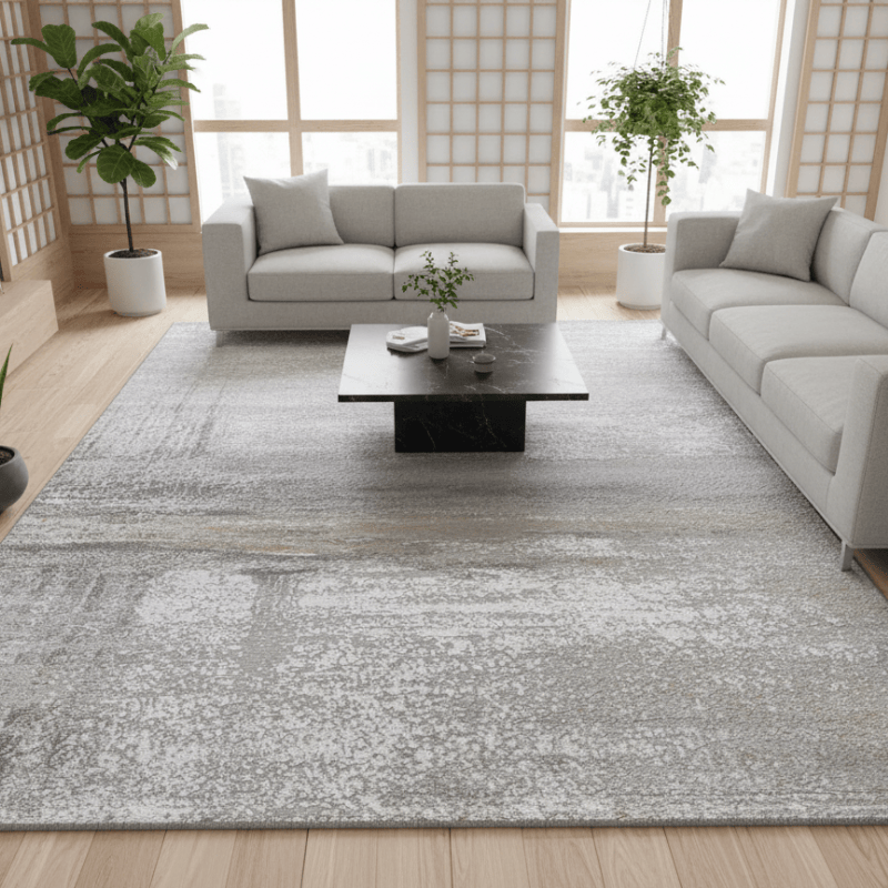 定番北欧風3Dデザインのウィルトン織カーペット（Weston Waterway）