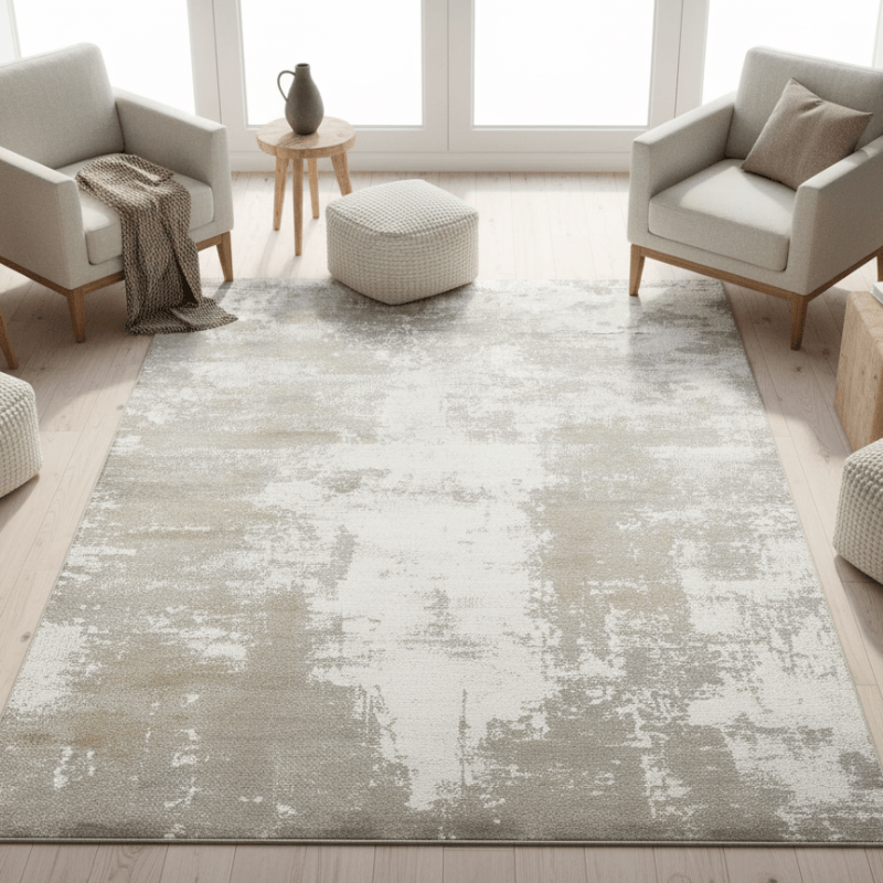 定番北欧風3Dデザインのウィルトン織カーペット（Weston Waterway）