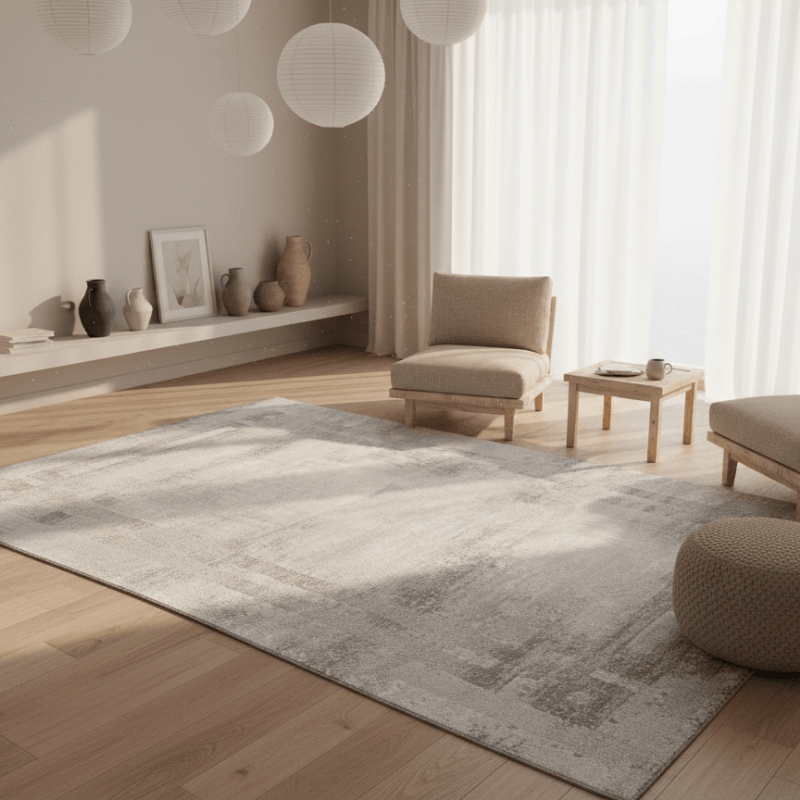 定番北欧風3Dデザインのウィルトン織カーペット（Weston Waterway）