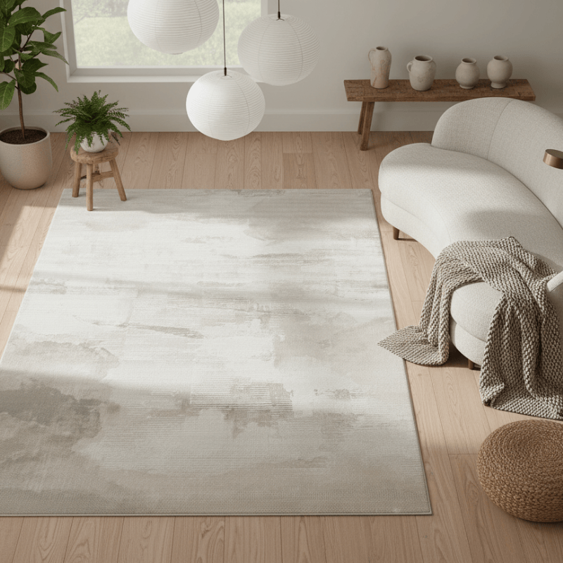 定番北欧風3Dデザインのウィルトン織カーペット（Mandor）