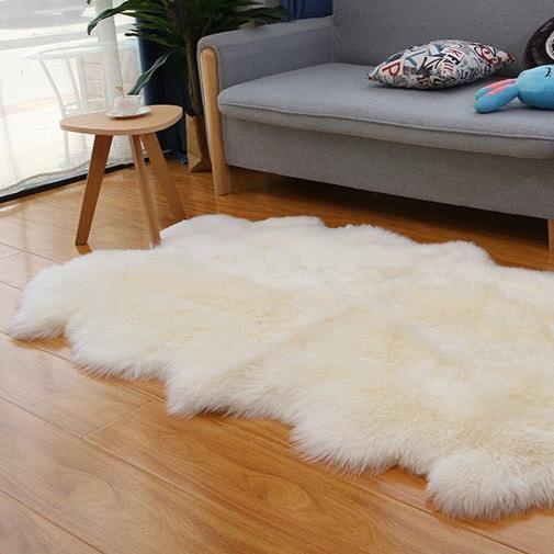 オーストラリア産高品質シープスキンラグ：厚手の長毛、快適さと贅沢さの完璧な融合（Sheepskin）