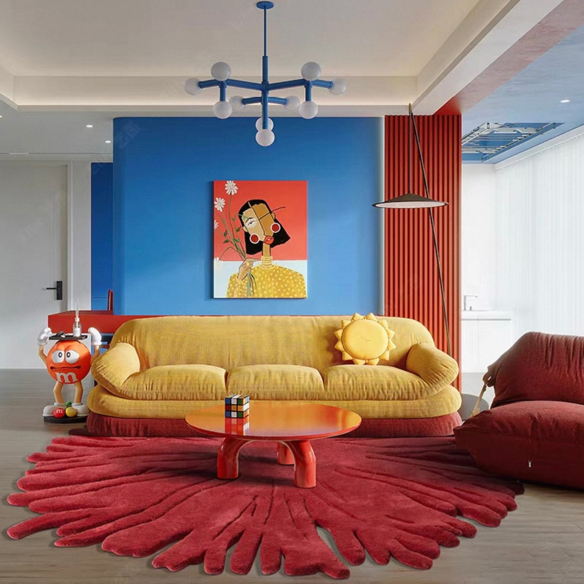 高級手作りタフティングガン刺しカーペット（Ember Bloom）