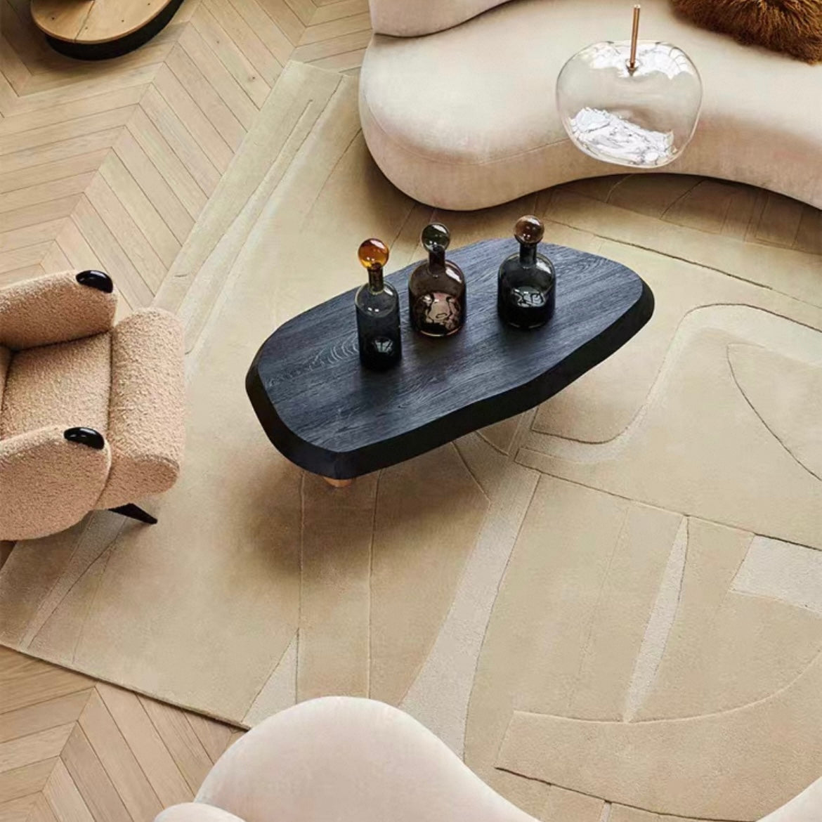 高級手作りタフティングガン刺しカーペット（Muted Form）