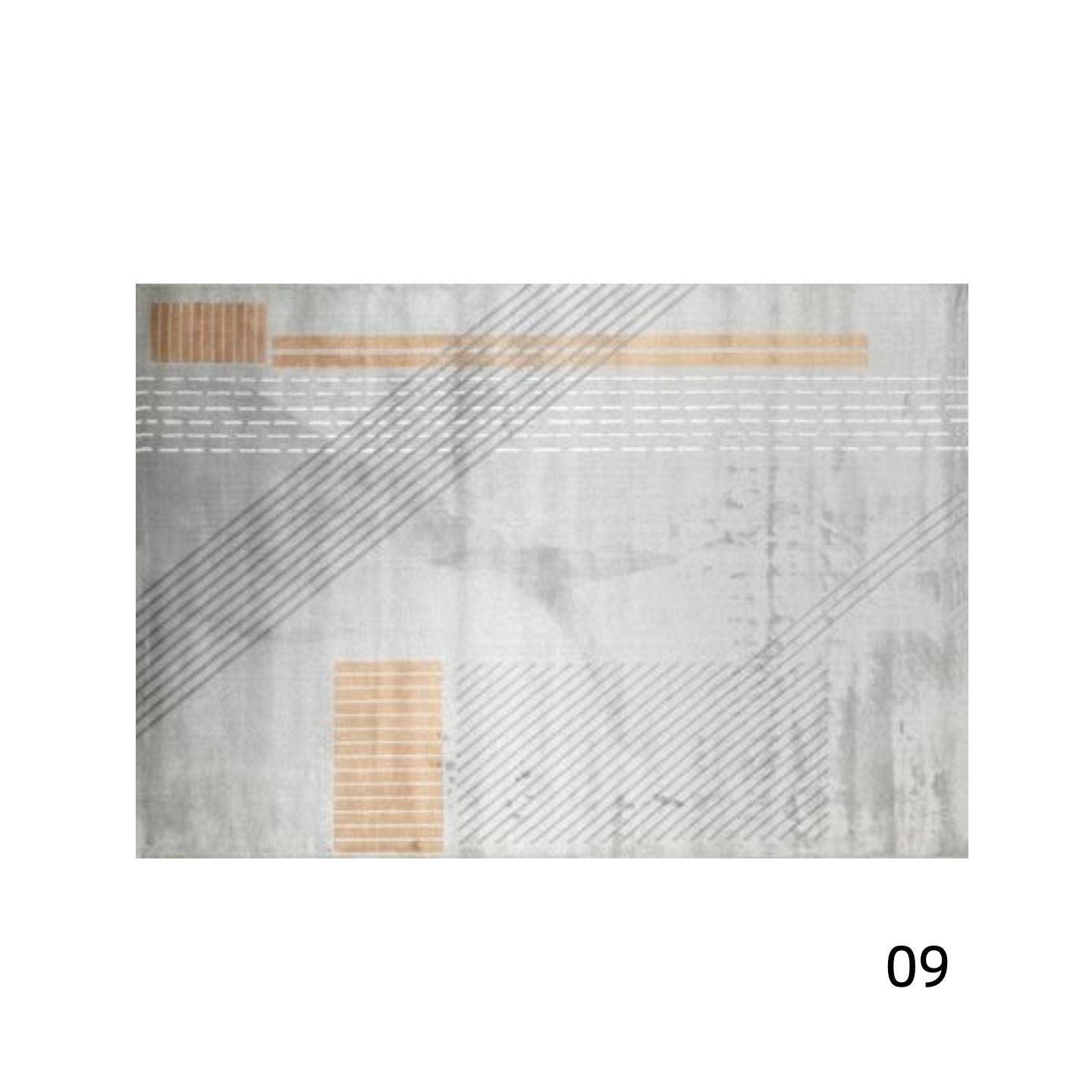 定番北欧風3Dデザインのウィルトン織カーペット（Pure Yang）